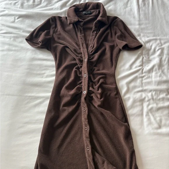 white fox brown dress Summer Solstice Maxi Dress Chocolate